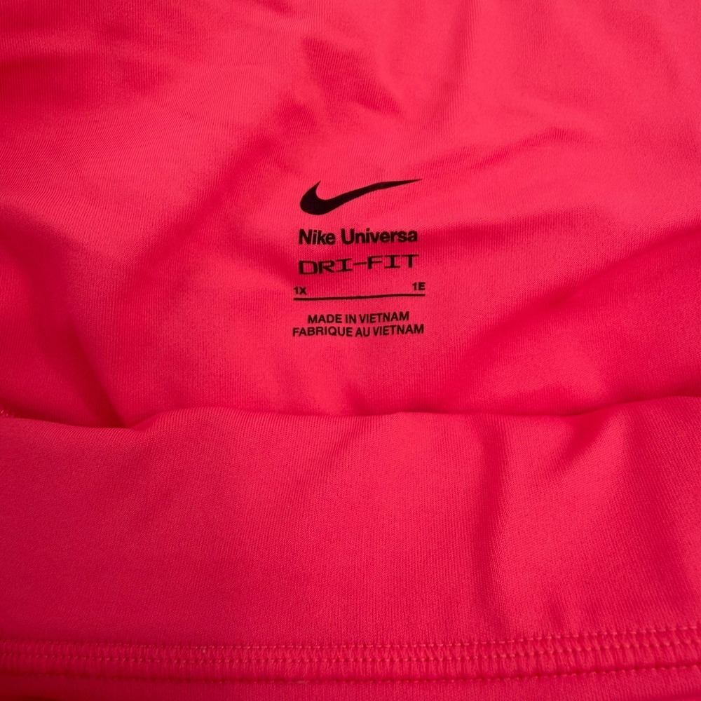 Nike‎ Universa Dri-FIT Pink High Rise Raw Hem 7/8 Leggings 1X DV4898-629 - Picture 5 of 8